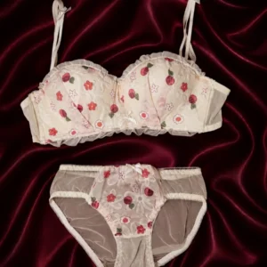 Blossom Veil Floral Lingerie Set